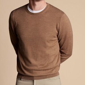 NWT Charles Tyrwhitt Men’s crew neck 100% merino wool size large